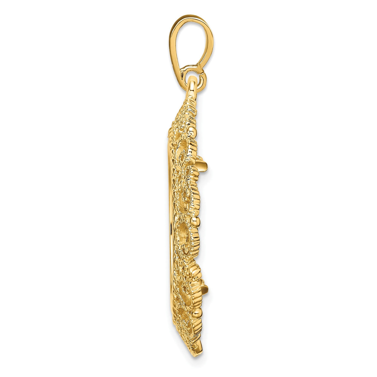 20 mm 14k Yellow Gold coin bezel for 19.5 mm Coin — alternate view