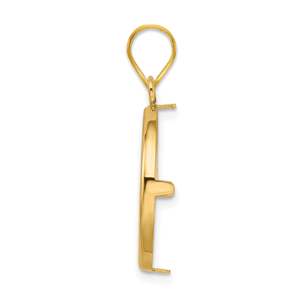 20 mm 14k Yellow Gold coin bezel for 19.5 mm Coin — alternate view