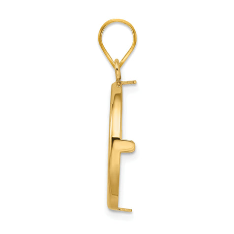 20 mm 14k Yellow Gold coin bezel for 19.5 mm Coin — alternate view