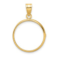 20 mm 14k Yellow Gold coin bezel for 19.5 mm Coin