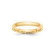 10k Yellow Gold Beveled Edge, Comfort Fit wedding band ring