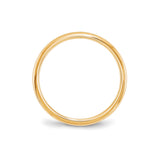 10k Yellow Gold Comfort Fit, Lightweight wedding band ring alternate angle