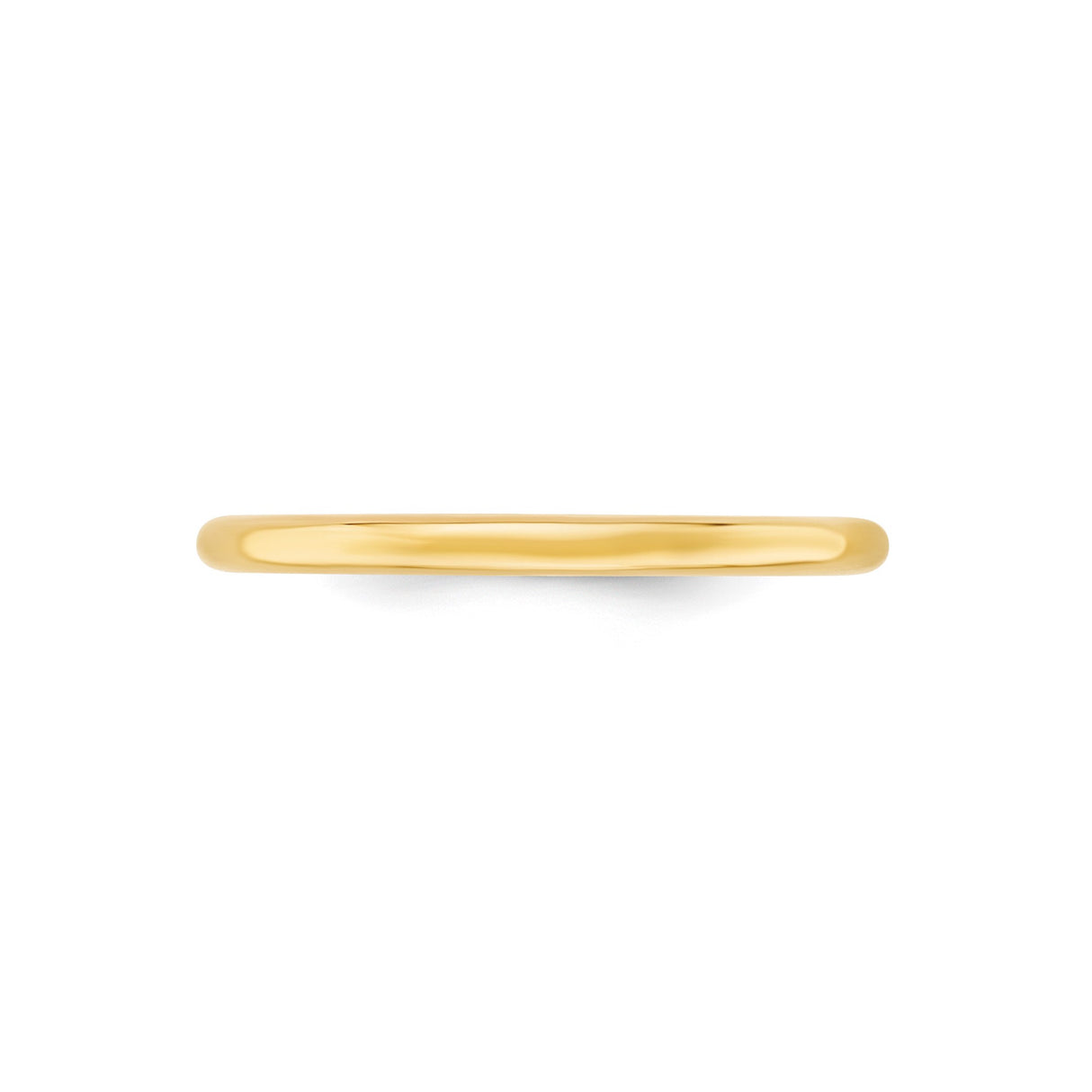 10k Yellow Gold Comfort Fit, Lightweight wedding band ring detail view