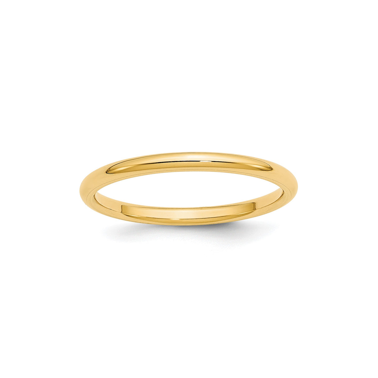 10k Yellow Gold Comfort Fit, Lightweight wedding band ring