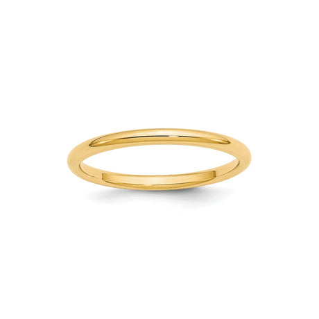 10k Yellow Gold Comfort Fit, Lightweight wedding band ring
