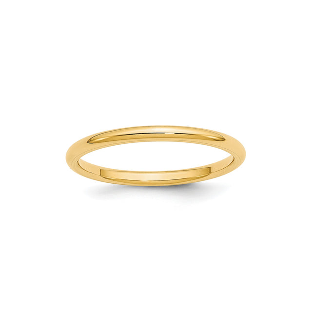 10k Yellow Gold Comfort Fit, Lightweight wedding band ring