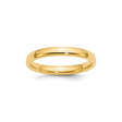 10k Yellow Gold Comfort Fit, Lightweight wedding band ring