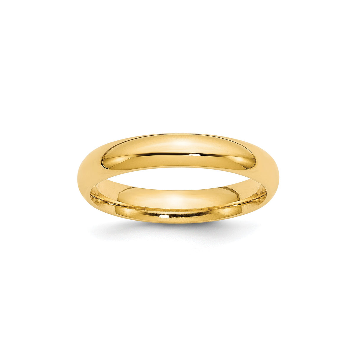 10k Yellow Gold Comfort Fit, Lightweight wedding band ring