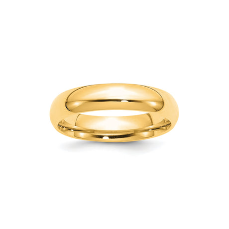 10k Yellow Gold Comfort Fit, Lightweight wedding band ring