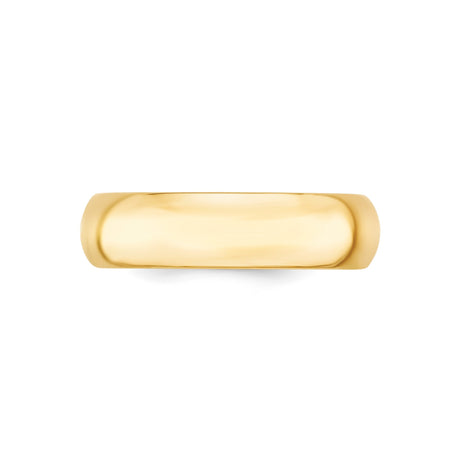 10k Yellow Gold Comfort Fit, Lightweight wedding band ring alternate angle