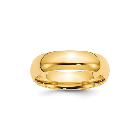 10k Yellow Gold Comfort Fit, Lightweight wedding band ring