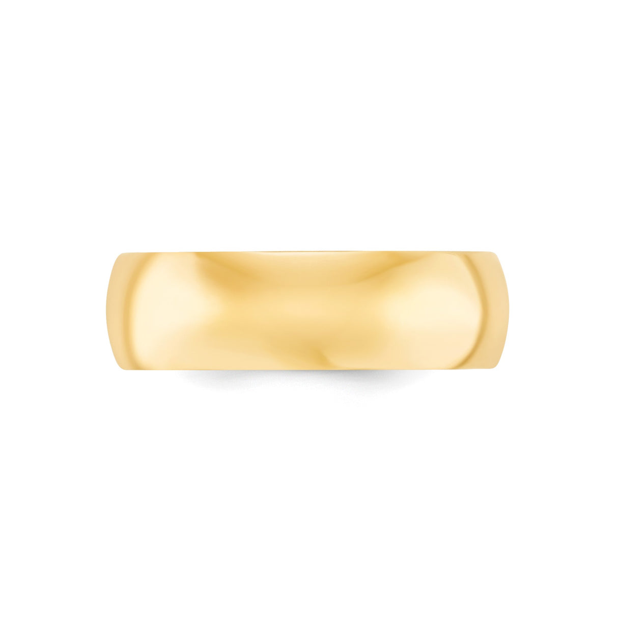 10k Yellow Gold Comfort Fit, Lightweight wedding band ring alternate angle