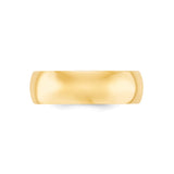 10k Yellow Gold Comfort Fit, Lightweight wedding band ring alternate angle