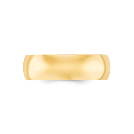 10k Yellow Gold Comfort Fit, Lightweight wedding band ring alternate angle