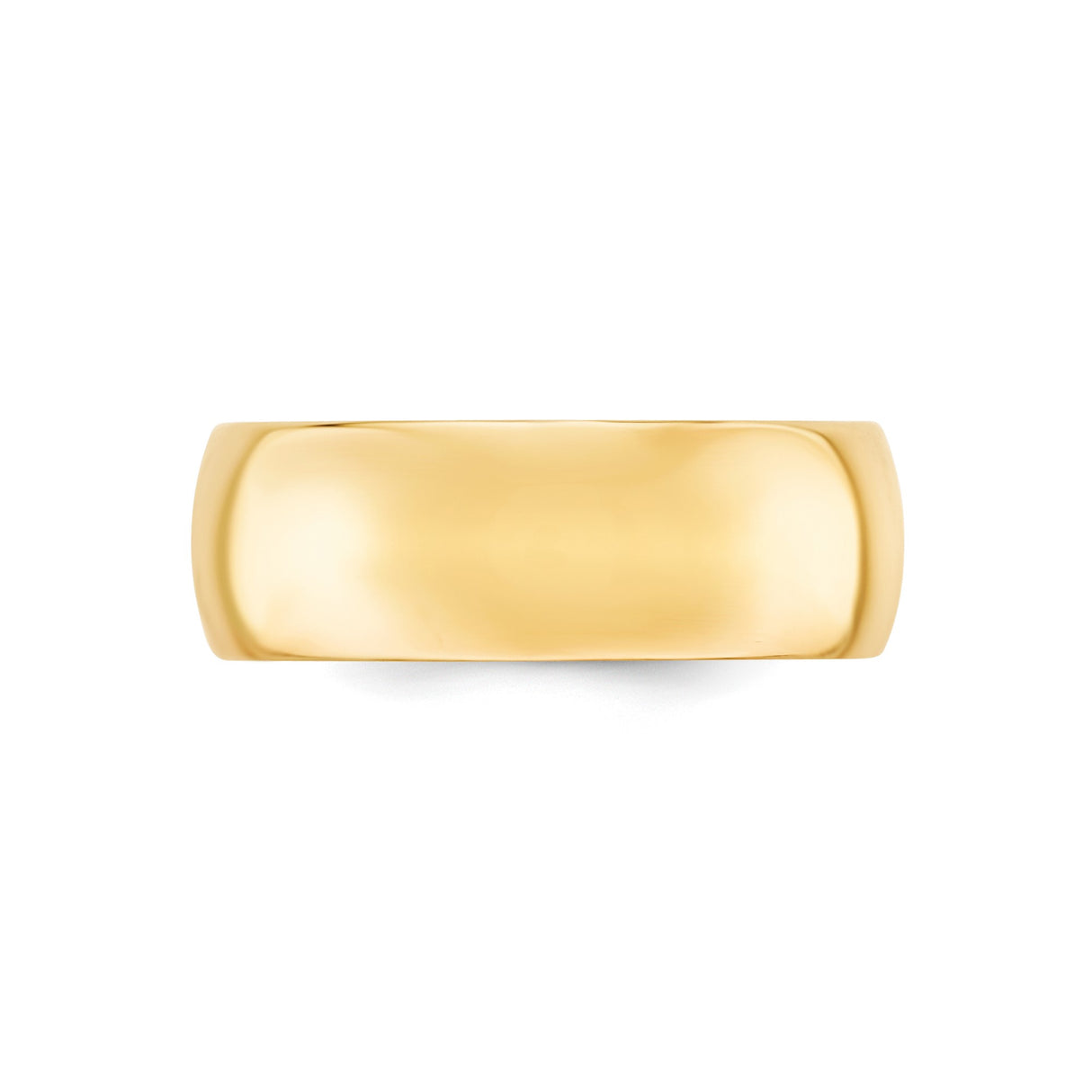 10k Yellow Gold Comfort Fit, Lightweight wedding band ring alternate angle