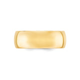 10k Yellow Gold Comfort Fit, Lightweight wedding band ring alternate angle
