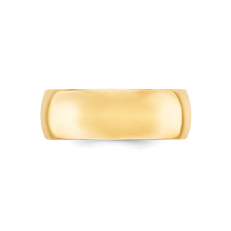 10k Yellow Gold Comfort Fit, Lightweight wedding band ring alternate angle