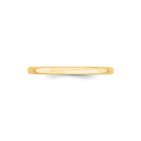 10k Yellow Gold Comfort Fit, Lightweight wedding band ring alternate angle