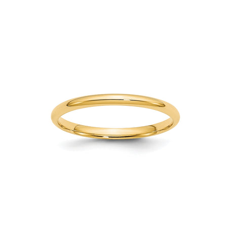 10k Yellow Gold Comfort Fit, Lightweight wedding band ring