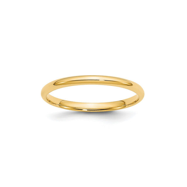 10k Yellow Gold Comfort Fit, Lightweight wedding band ring