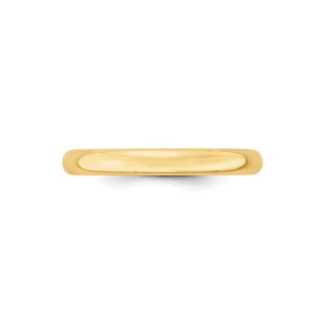 10k Yellow Gold Comfort Fit, Lightweight wedding band ring alternate angle