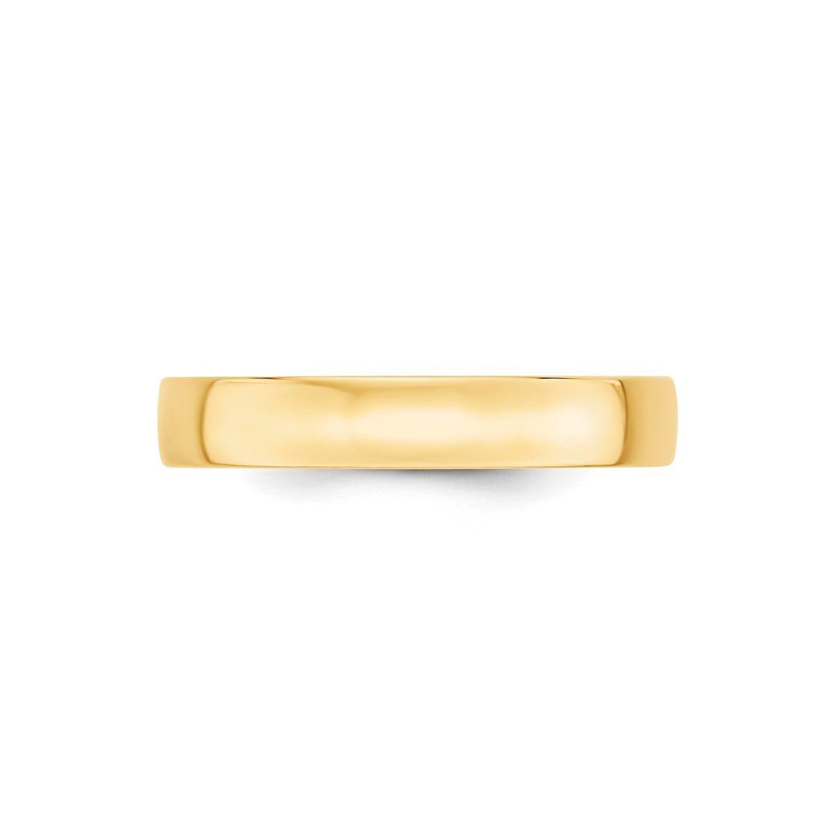 10k Yellow Gold Comfort Fit, Lightweight wedding band ring alternate angle