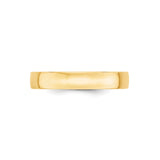 10k Yellow Gold Comfort Fit, Lightweight wedding band ring alternate angle