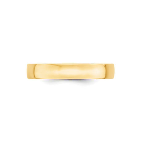 10k Yellow Gold Comfort Fit, Lightweight wedding band ring alternate angle