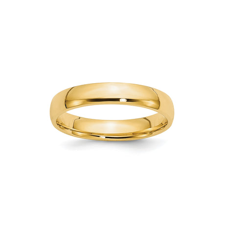 10k Yellow Gold Comfort Fit, Lightweight wedding band ring