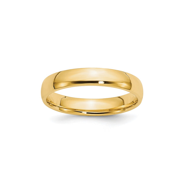 10k Yellow Gold Comfort Fit, Lightweight wedding band ring