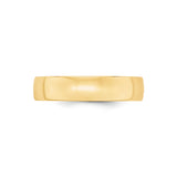 10k Yellow Gold Comfort Fit, Lightweight wedding band ring alternate angle