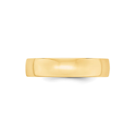 10k Yellow Gold Comfort Fit, Lightweight wedding band ring alternate angle