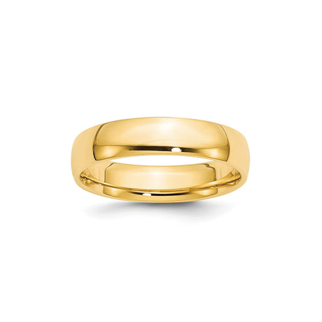 10k Yellow Gold Comfort Fit, Lightweight wedding band ring