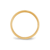 10k Yellow Gold Comfort Fit, Lightweight wedding band ring alternate angle