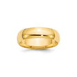 10k Yellow Gold Comfort Fit, Lightweight wedding band ring
