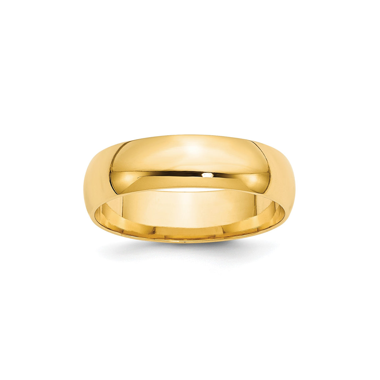 10k Yellow Gold Comfort Fit, Lightweight wedding band ring