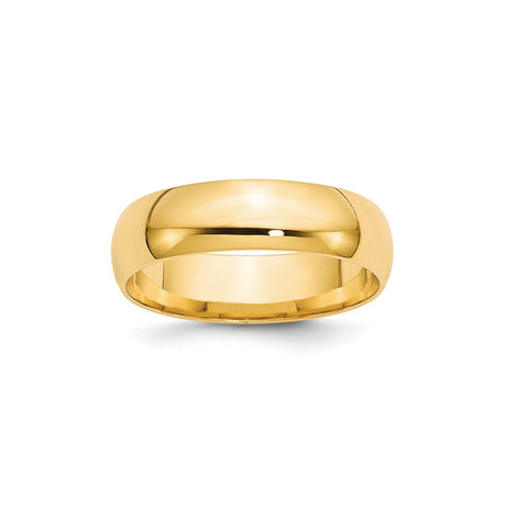 10k Yellow Gold Comfort Fit, Lightweight wedding band ring