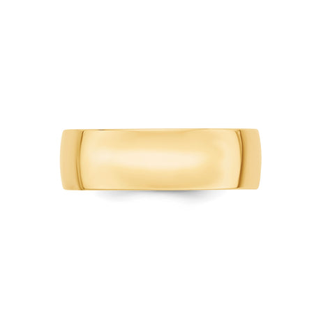 10k Yellow Gold Comfort Fit, Lightweight wedding band ring alternate angle