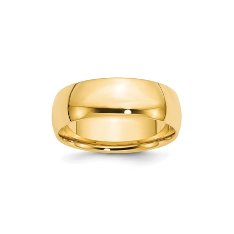 10k Yellow Gold Comfort Fit, Lightweight wedding band ring