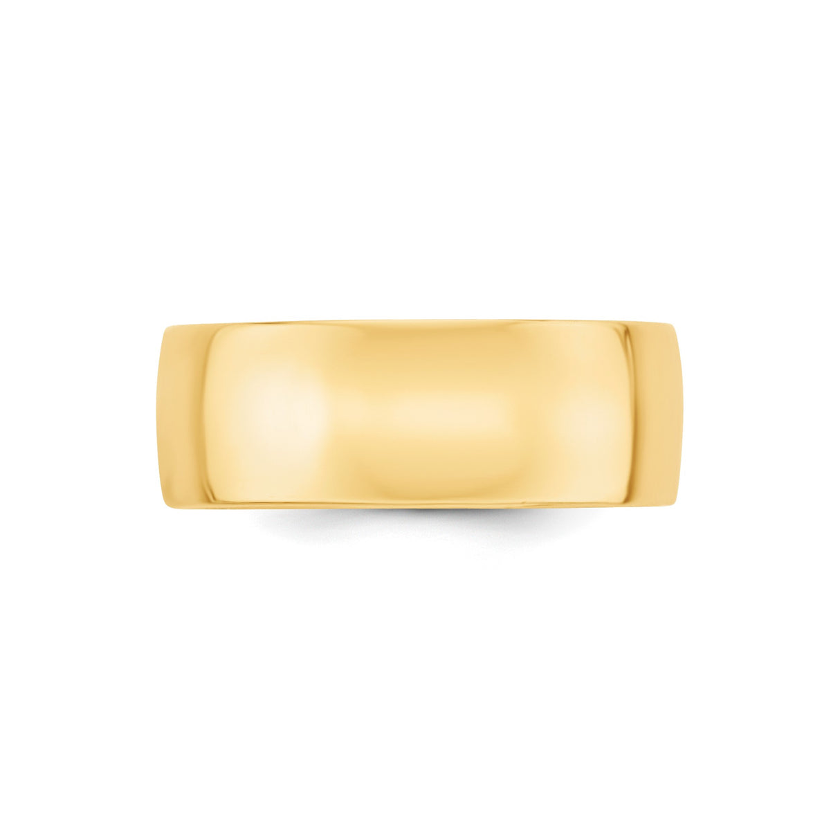 10k Yellow Gold Comfort Fit, Lightweight wedding band ring alternate angle