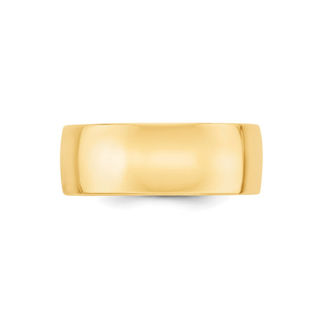 10k Yellow Gold Comfort Fit, Lightweight wedding band ring alternate angle
