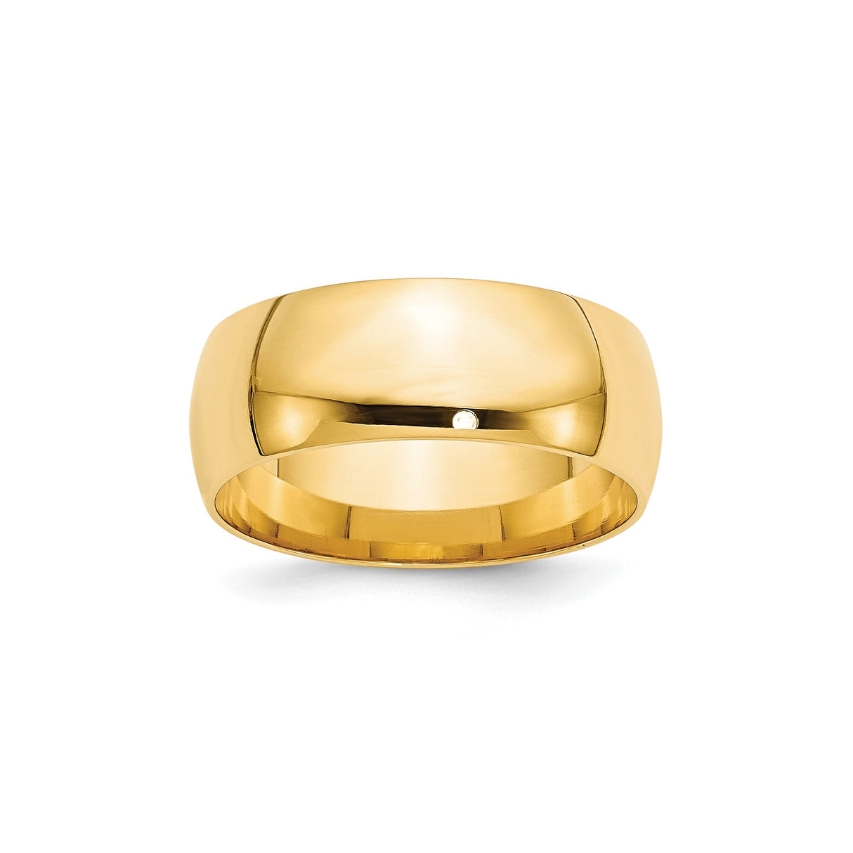10k Yellow Gold Comfort Fit, Lightweight wedding band ring