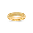 10k Yellow Gold Milgrain, Comfort Fit wedding band ring