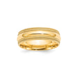 10k Yellow Gold Milgrain, Comfort Fit wedding band ring