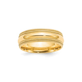 10k Yellow Gold Milgrain, Comfort Fit wedding band ring
