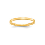 10k Yellow Gold Flat, Comfort Fit wedding band ring