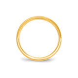 10k Yellow Gold Flat, Comfort Fit wedding band ring alternate angle