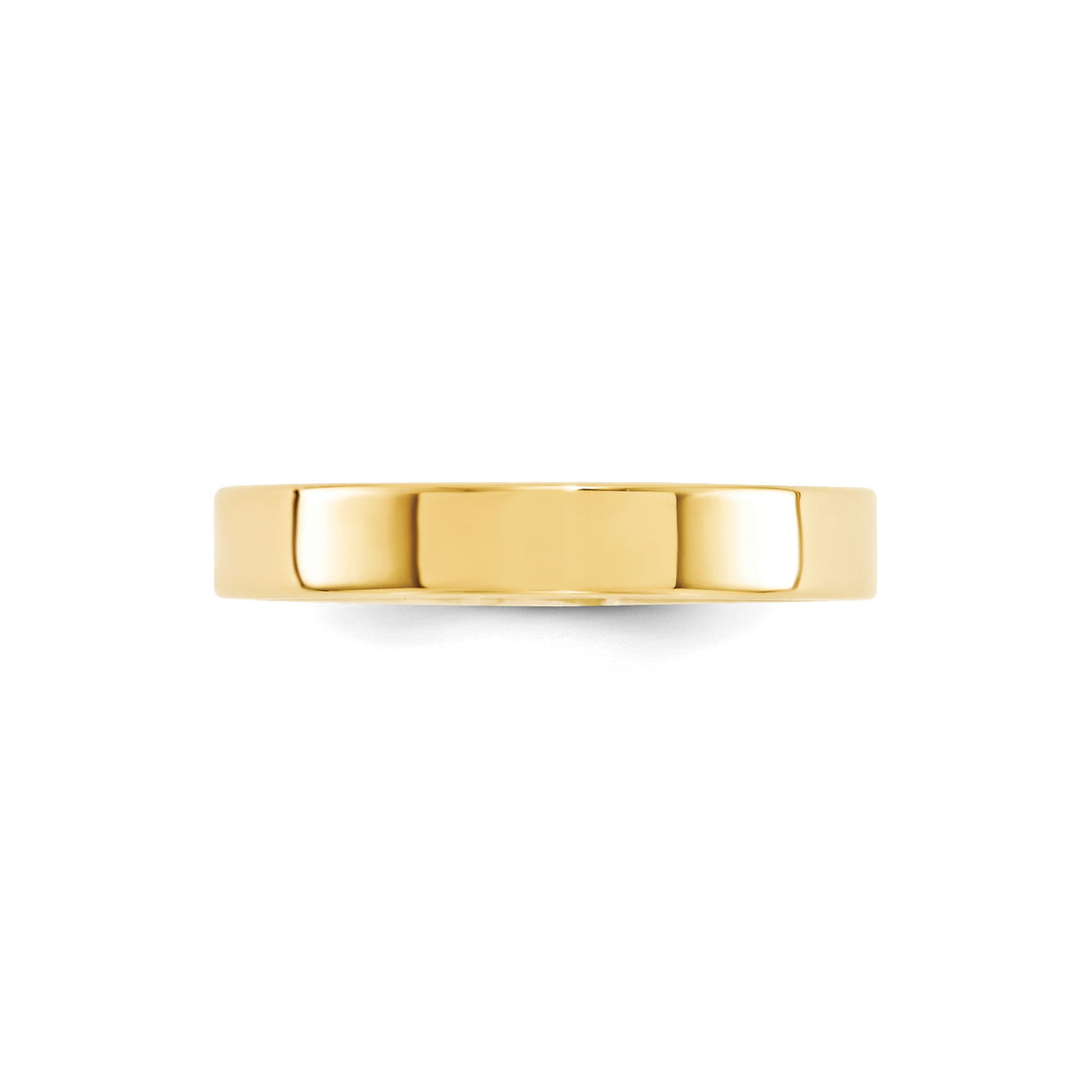 10k Yellow Gold Flat, Comfort Fit wedding band ring alternate angle