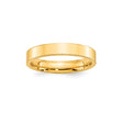 10k Yellow Gold Flat, Comfort Fit wedding band ring