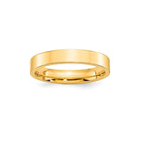 10k Yellow Gold Flat, Comfort Fit wedding band ring